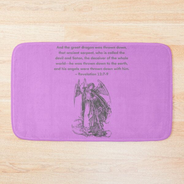 Item preview, Saint Michael Revelation 12:7-9 Cast Satin Down By St. Michael Archangel designed and sold by CyberVinnie.