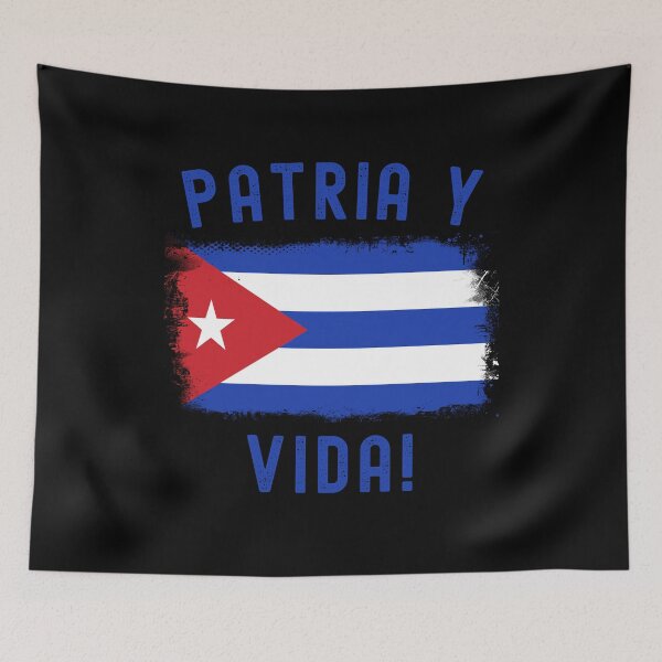 Item preview, Patria y Vida! Cuban Freedom Flag  designed and sold by ExpressWayFour.