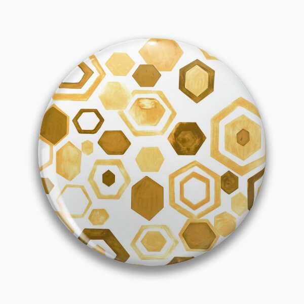 Item preview, Gouache Hexagons - Yellows designed and sold by TigaTiga.