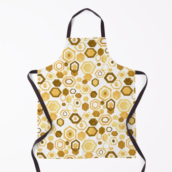 Item preview, Gouache Hexagons - Yellows designed and sold by TigaTiga.