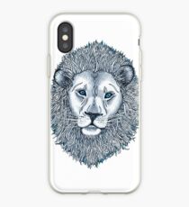 Blue Eyed Lion iPhone Case
