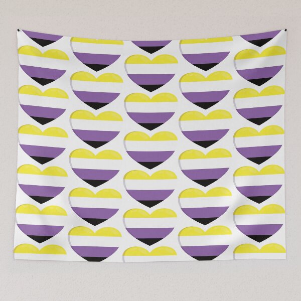 Item preview, Nonbinary heart designed and sold by The crow's nest.