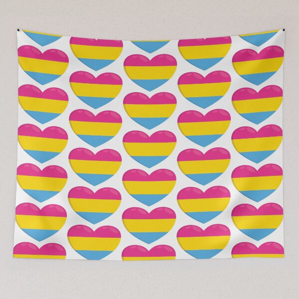 Item preview, Pansexual heart designed and sold by The crow's nest.