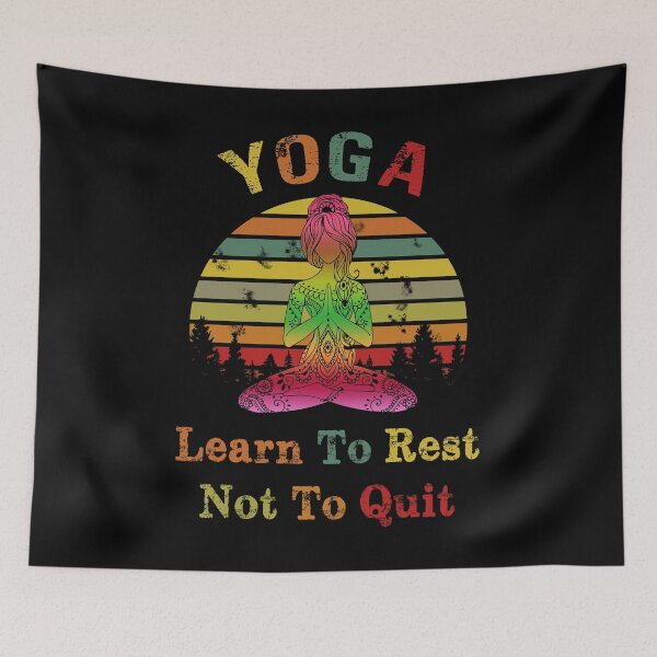 Item preview, Yoga learn to rest not to quit vintage designed and sold by NaNaSt.