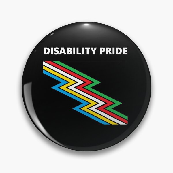 Item preview, DISABILITY PRIDE with flag designed and sold by uniqueitems.