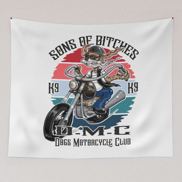 Item preview, Dog On Motorcycle Funny Bikers Chopper designed and sold by Status71.