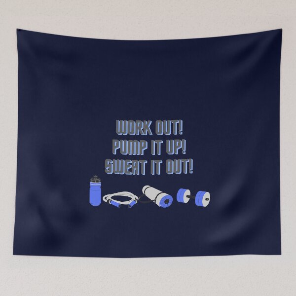 Item preview, Work Out! Pump It Up! Sweat it Out! designed and sold by POSITIVE4EVA.