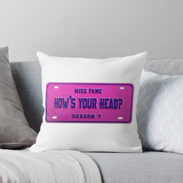 Item preview, How's your head? - Miss Fame License Plate designed and sold by nationalpride.