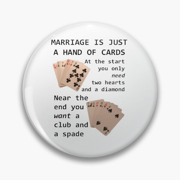 Item preview, Marriage Is Just A Hand Of Cards designed and sold by taiche.