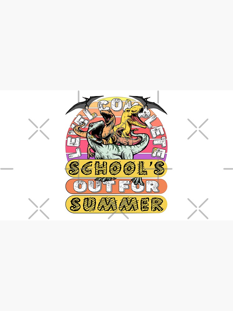 Level Complete Dinosaur I Crushed School's out fo Summer by CWartDesign