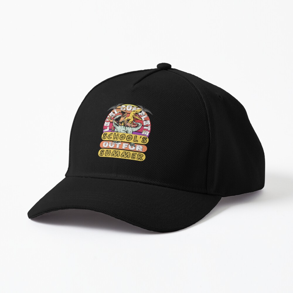 Level Complete Dinosaur I Crushed School's out fo Summer Cap