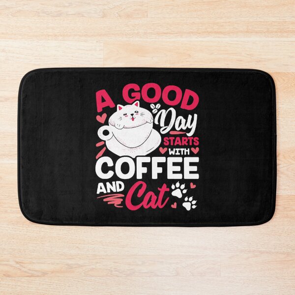 Item preview, A Good Day Starts With Coffee And Cat Lover   designed and sold by vidyaclary.