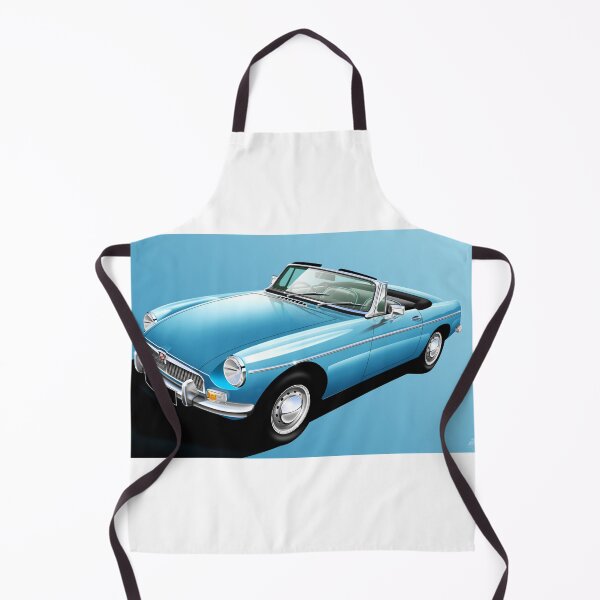 Artikelvorschau, MG B Roadster Illustration - Iris Blau entworfen und verkauft von RJWautographics.
