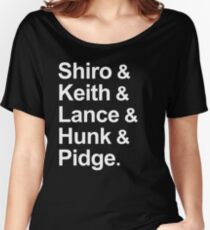 Camiseta ancha para mujer Equipo Voltron