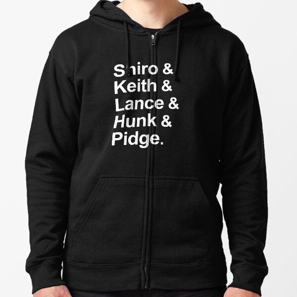 Team Voltron Zipped Hoodie