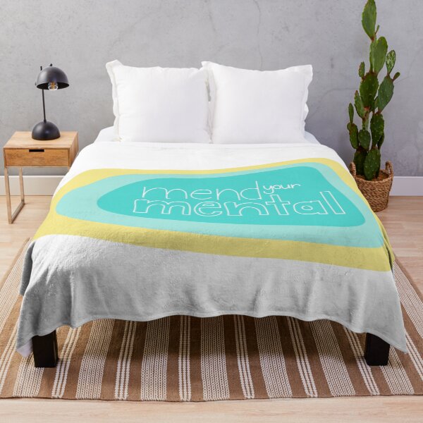 Item preview, Mend Your Mental Colored Text Art designed and sold by lineartdesigns.