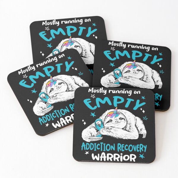 Item preview, Mostly running on Empty Addiction Recovery Warrior designed and sold by ElizabethS809.