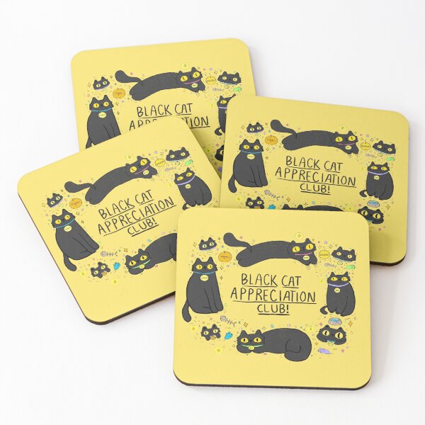 Item preview, Black Cat Appreciation Club - Yellow designed and sold by Loskop.
