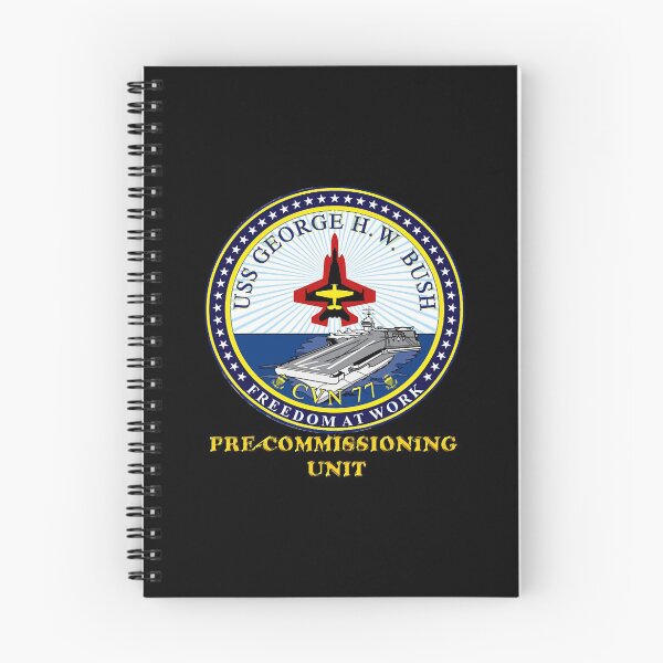 Item preview, CVN-77 Pre-Commissioning Unit Crest for Dark Colors  designed and sold by renvogelpohl.