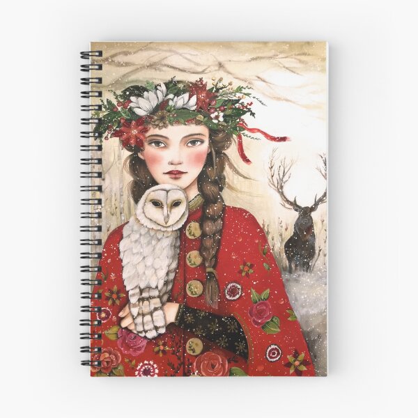 Item preview, The girl and the snow owl designed and sold by Claudia Tremblay.