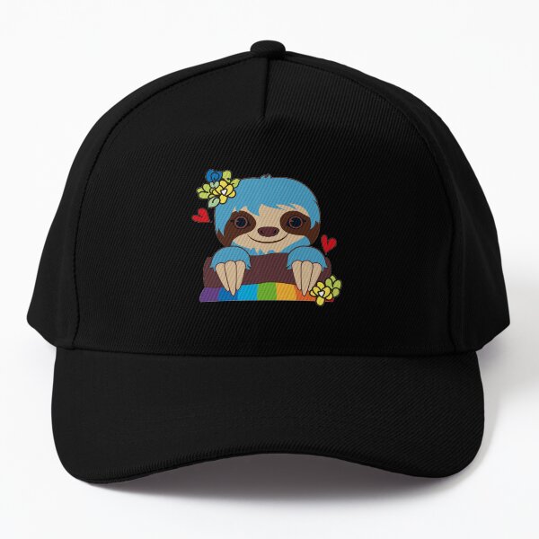 happy cute sloth emoji fan art Baseball Cap