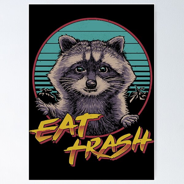 Item preview, Eat Trash Back Print  designed and sold by giftdosier.