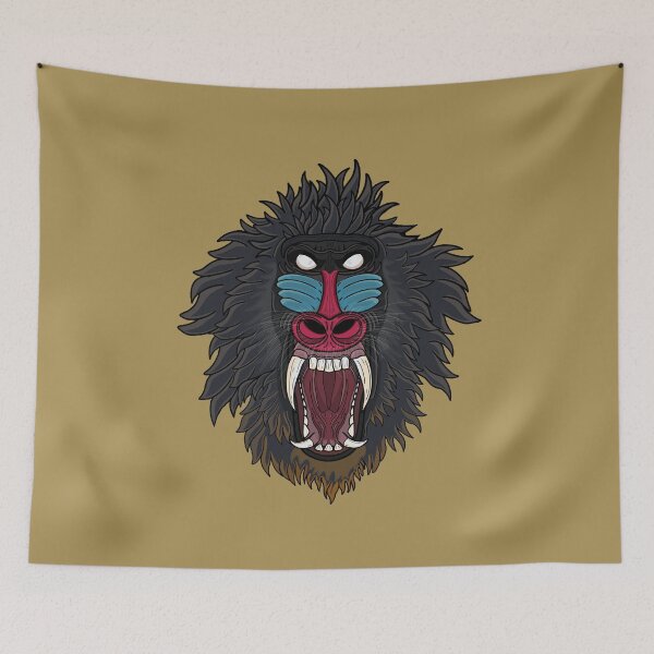 Item preview, Mandrill head  designed and sold by Purplepugprints.