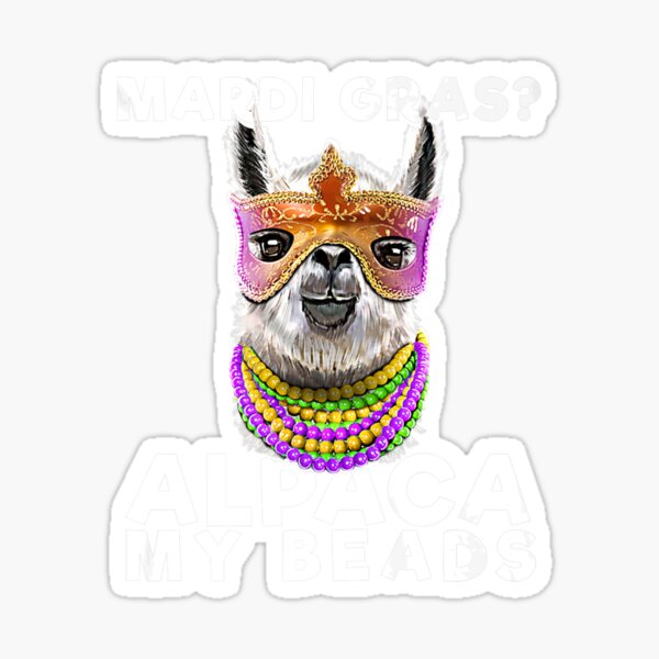 Mardi Gras Stickers Printable PNG – Pixel Llama
