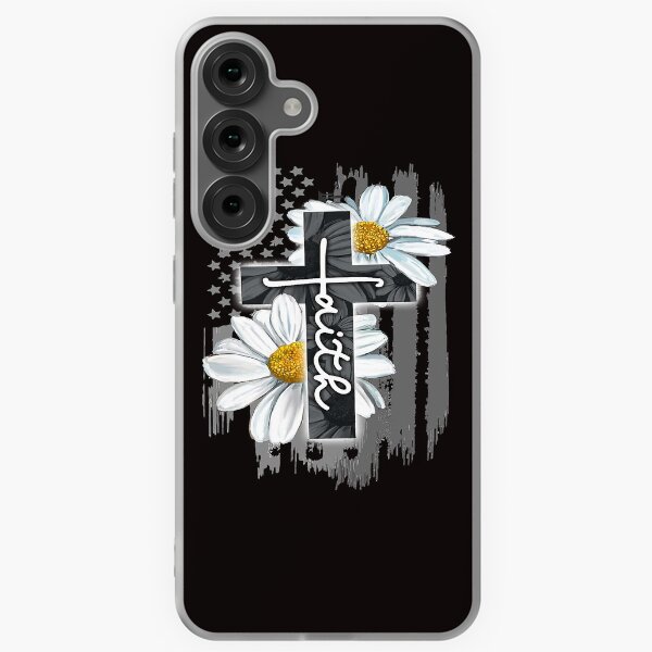 Item preview, Faith American Flag Daisy Christian Faith Jesus God Lover designed and sold by MichaelAgree.
