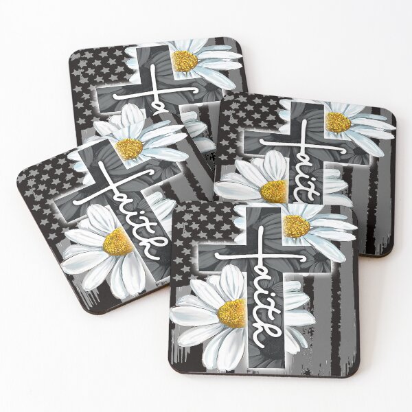 Item preview, Faith American Flag Daisy Christian Faith Jesus God Lover designed and sold by MichaelAgree.