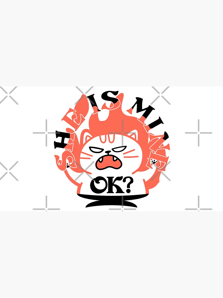She is mine evil cat on fire for the possessive cats and owners by CWartDesign