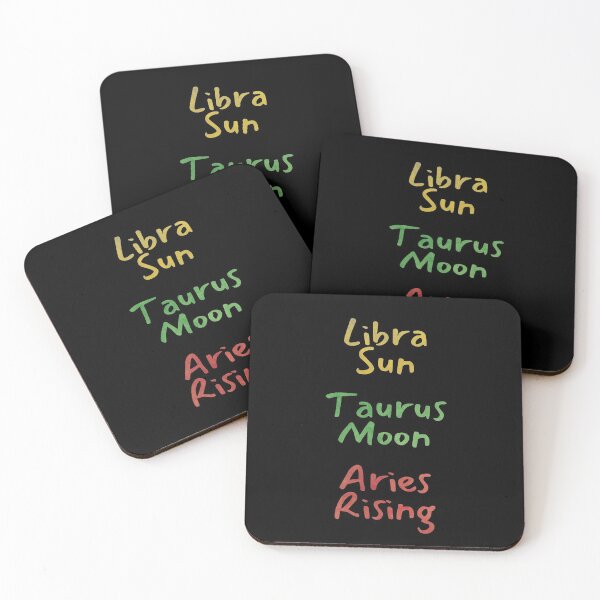 Item preview, Libra Sun Taurus Moon Aries Rising Text designed and sold by leomooncreates.