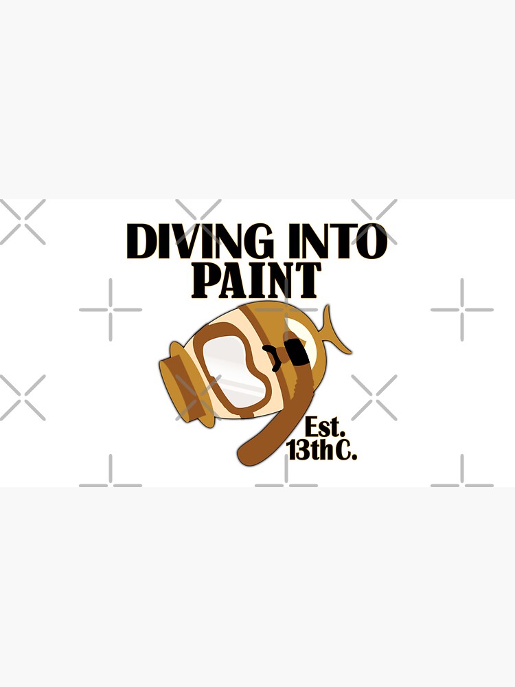 Egg diving into paint for Easter since 13th century. Funny Happy Easter day pun gift idea by CWartDesign