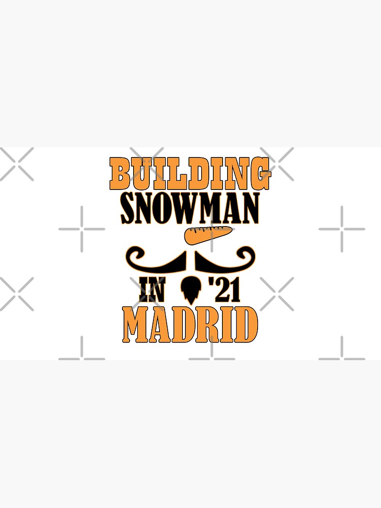 Building snowman in Madrid by CWartDesign
