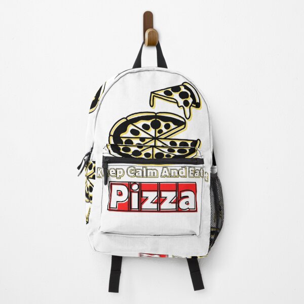Aperçu de l'œuvre T-shirt Gardez votre calme et mangez de la pizza créée et vendue par KD8264.