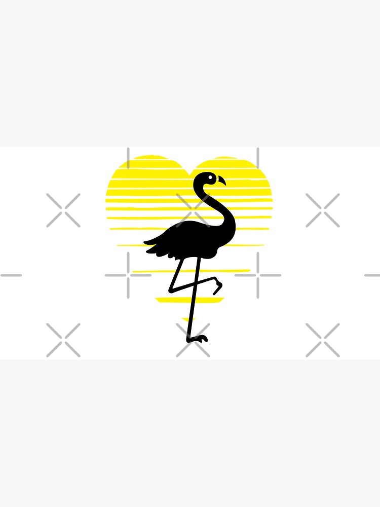 Flamingo lady love silhouette, sunset heart. Flamingo lover gift by CWartDesign