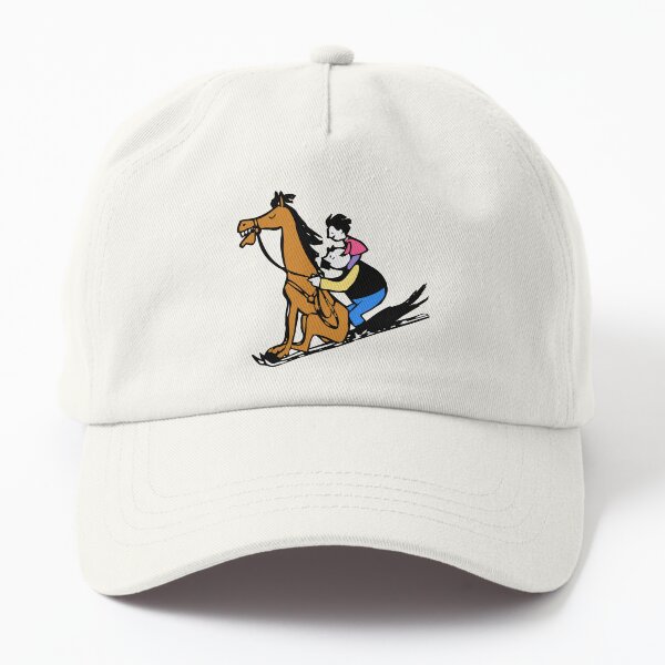 Vater und Sohn mit Pferd Dad Hat