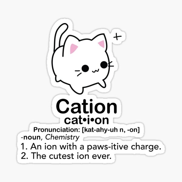Cation  Sticker
