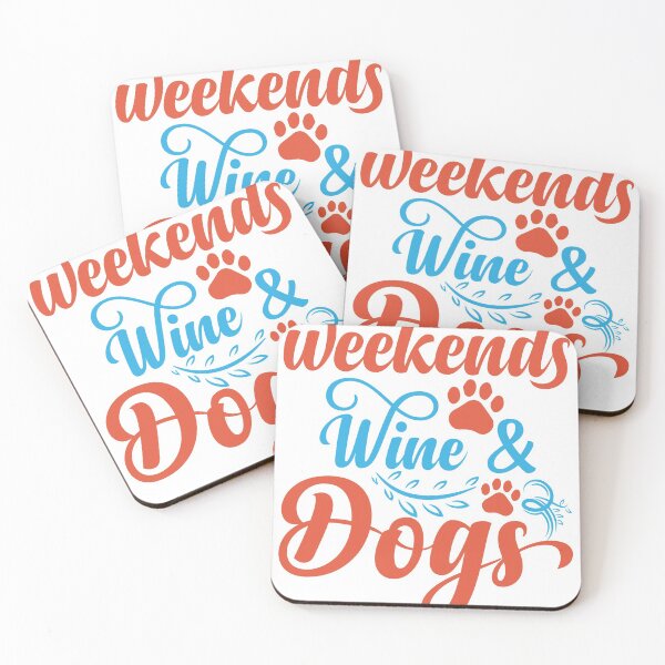 Item preview, weekends wine and dogs : Gift for Son ,Gift for Cousin,gift for dog owner,doglover designed and sold by charaf19.
