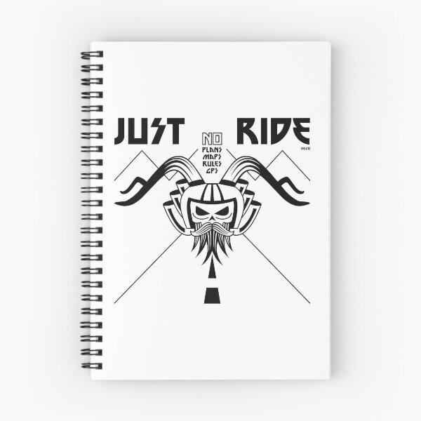 Item preview, Just Ride Motorbike Skull (Black) designed and sold by Shico.