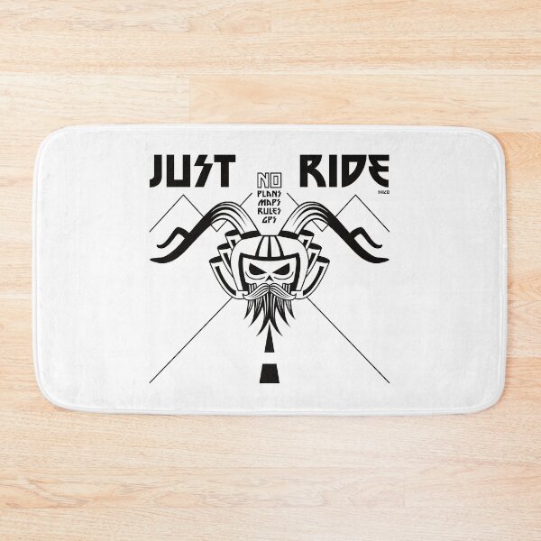 Item preview, Just Ride Motorbike Skull (Black) designed and sold by Shico.