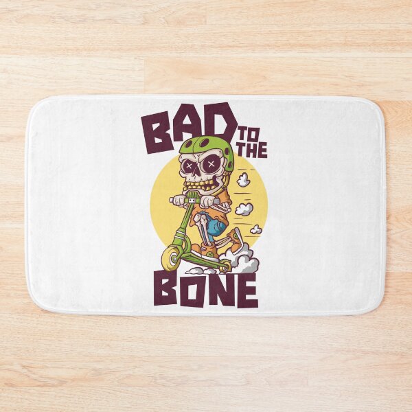 Item preview, Bad to the Bone // Cute Scooter Skeleton designed and sold by SLAG-Creative.