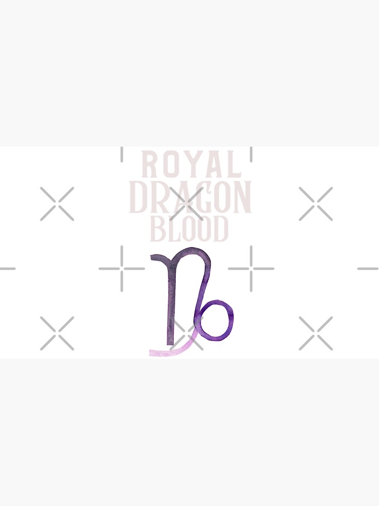 The royal dragon blood Capricorn design by CWartDesign