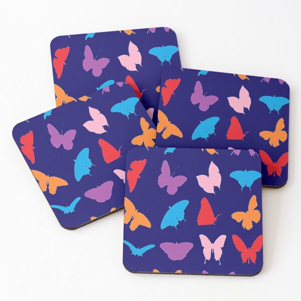 Item preview, Colorful Bold Butterflies, Graphic Psychedelic Abstract Art, Inspired by Nature-floral abstract art designed and sold by Adri Barnard.