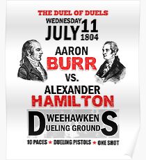 Hamilton Vs Burr Poster