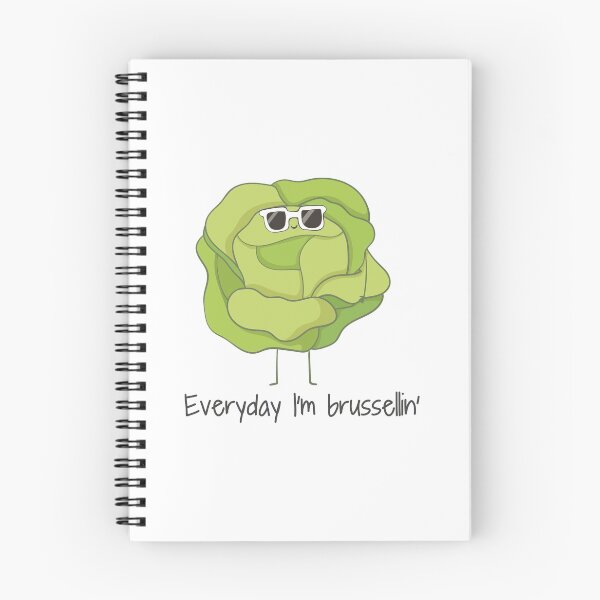 Item preview, Everyday I'm Brusselling- Funny Brussel Sprout designed and sold by DreamyPanda.