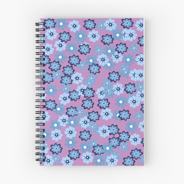 Item preview, Blue Flowers on Purple designed and sold by RiadMannan.