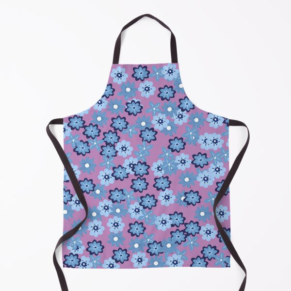 Item preview, Blue Flowers on Purple designed and sold by RiadMannan.