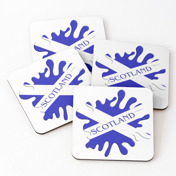Item preview, Scotland Flag Paint Splat Design designed and sold by wimblettdesigns.