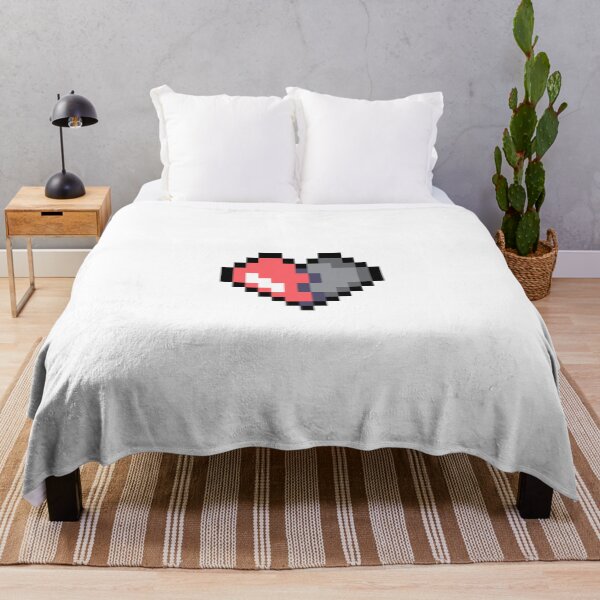 Item preview, Retro half broken heart 8 bit designed and sold by chortlzdesigns.